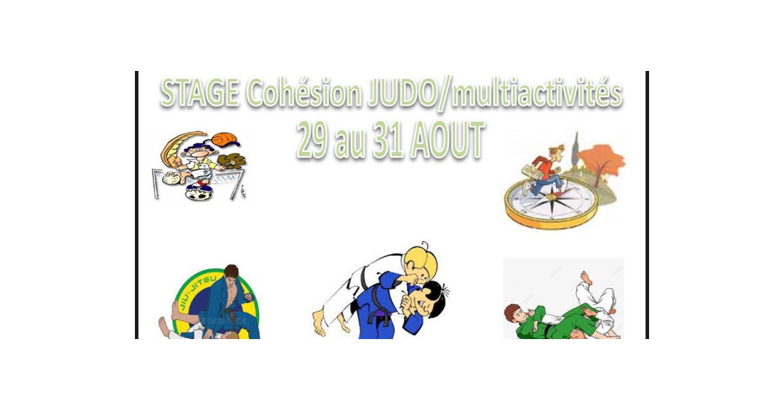 Du 29 au 31 août, stage judo et multiactivités à La Rauze (Montpellier)