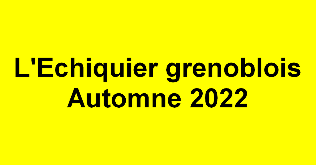 Automne 2022 - Règlement