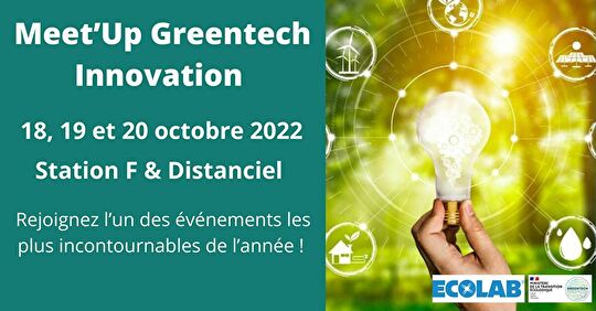 Le Meet’Up Greentech Innovation approche !