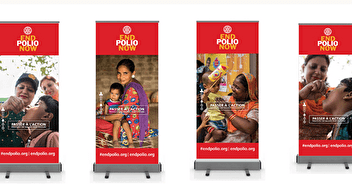 Pour le Polio Day du 24 octobre, 4 nouveaux kakémonos disponibles