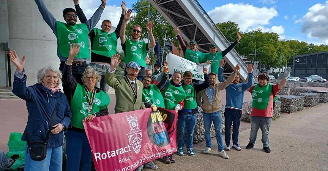 Un World Clean up Day réussi à Rouen avec les clubs Rotary
