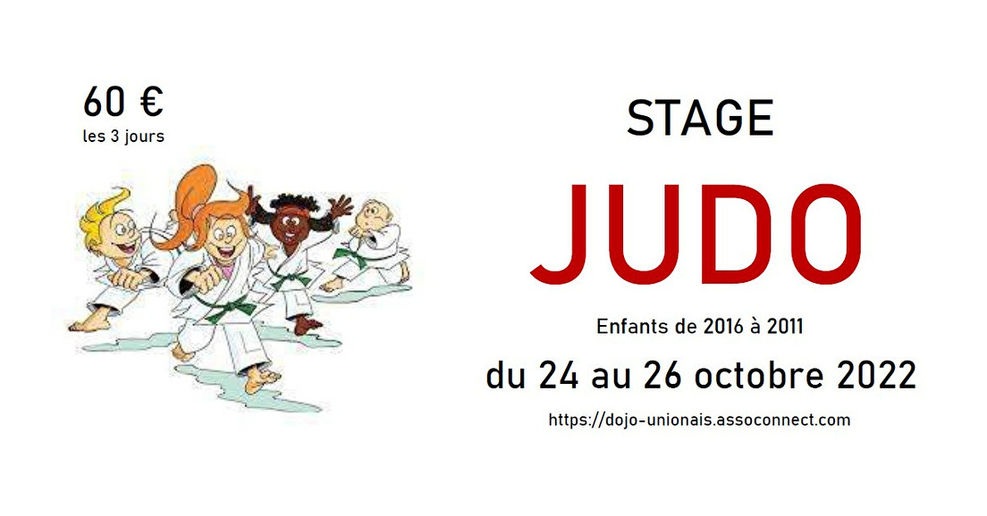 Stage de JUDO (vacances de Toussaint)