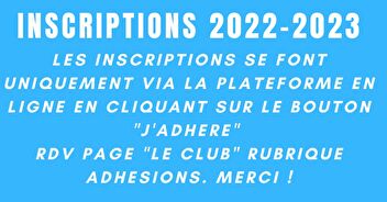 RDV sur la page "Le Club" rubrique Adhésions !