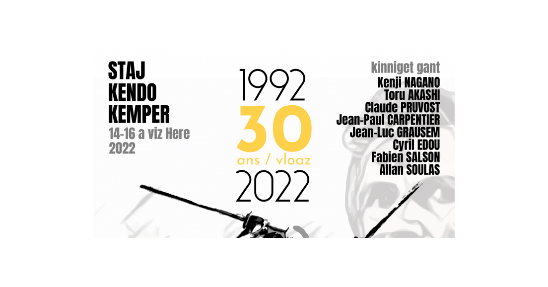 Stage 30 ans du club de kendo de Quimper