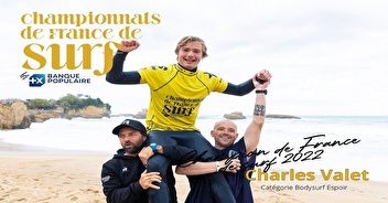 Charles Valet Champion de France Bodysurf Espoir 2022