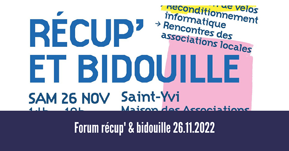 TZCLD-Concarneau a participé au forum Récup' & Bidouille