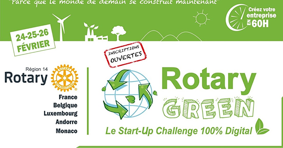 Le Rotary Green 2023 (du 24 au 26 février 2023) est lancé !