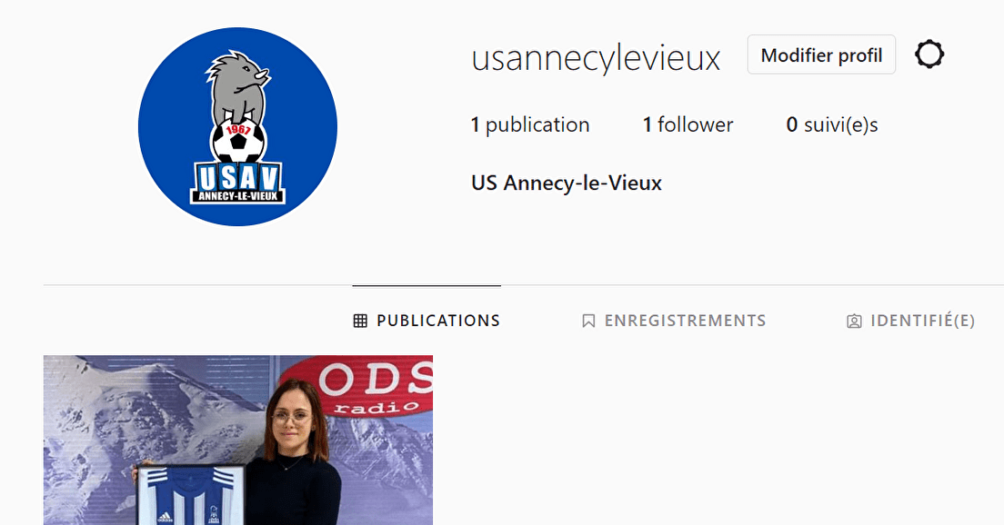 Nouveau compte Instagram US Annecy-le-Vieux