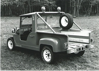Prototype Jeep Dallas pick-up sur base Renault 4L