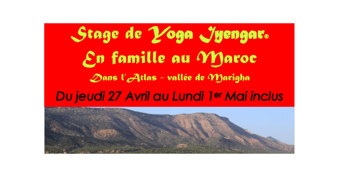 Yoga Iyengar dans l’Atlas du Maroc (avril 2023)