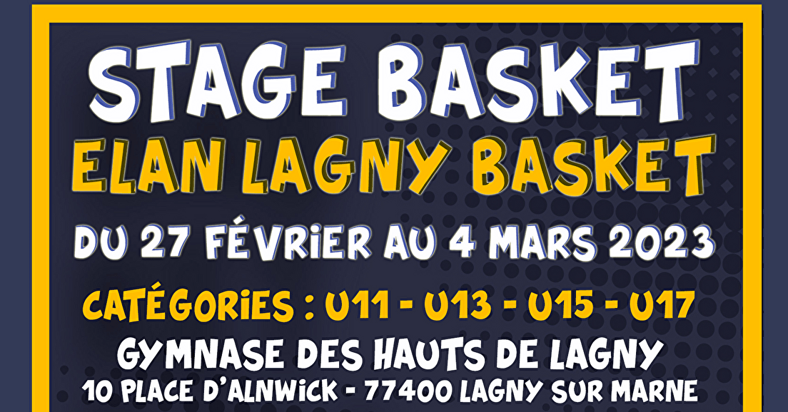 Stage Basket du 27 février au 4 mars 2023
