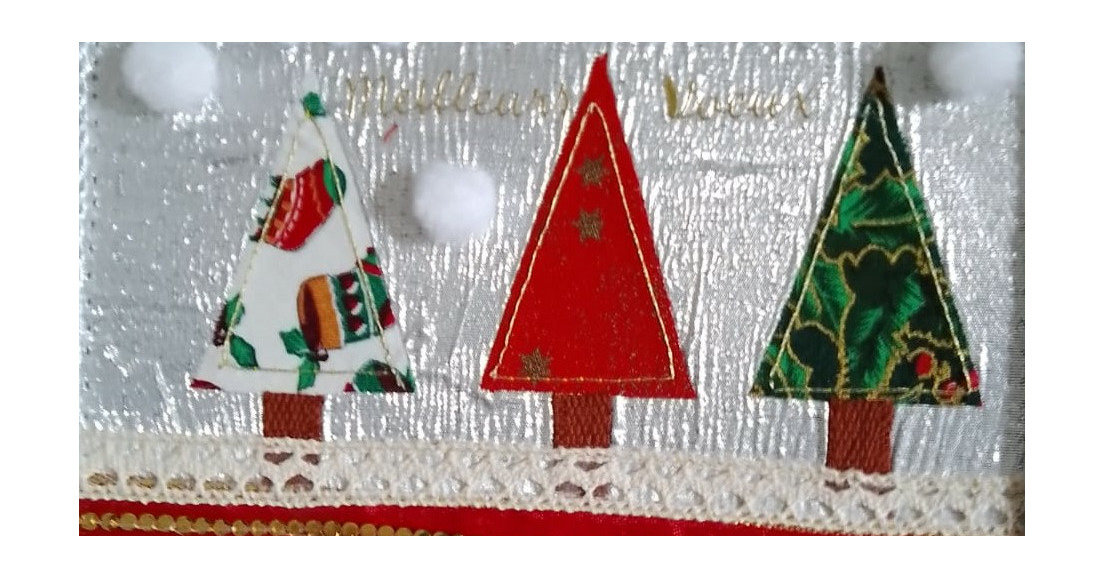 Les cartes textiles Noël 2022