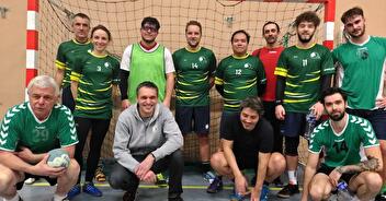 Les verts de l'ASCR Handball à Trévoux