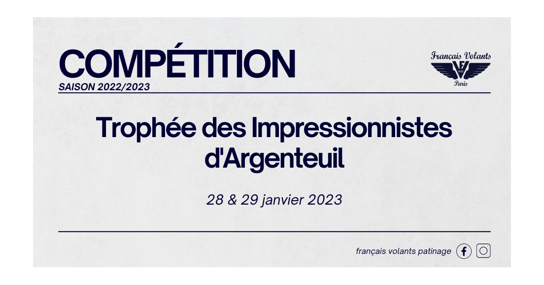 TROPHEE DES IMPRESSIONNISTES D'ARGENTEUIL !
