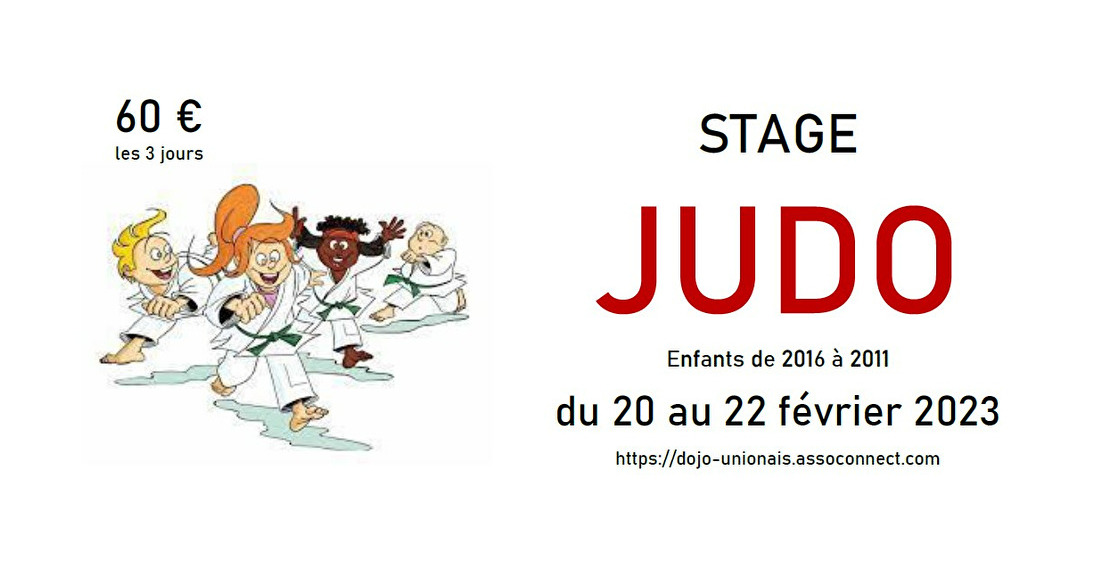 Stage de JUDO (vacances de Février - Hiver)