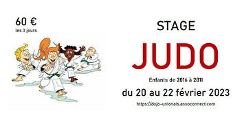 Stage de JUDO (vacances de Février - Hiver)