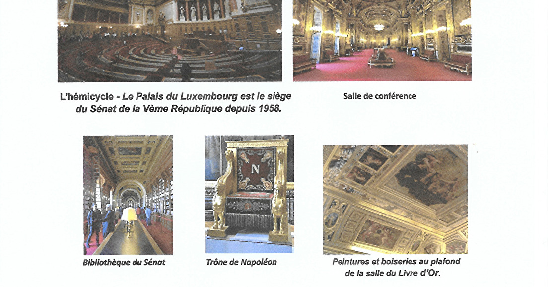                       Visite du Palais du Luxembourg