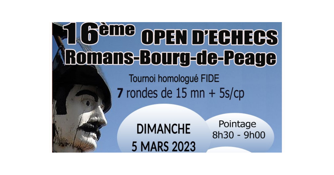 16ème Open d'échecs de Romans-Bourg-de-Péage