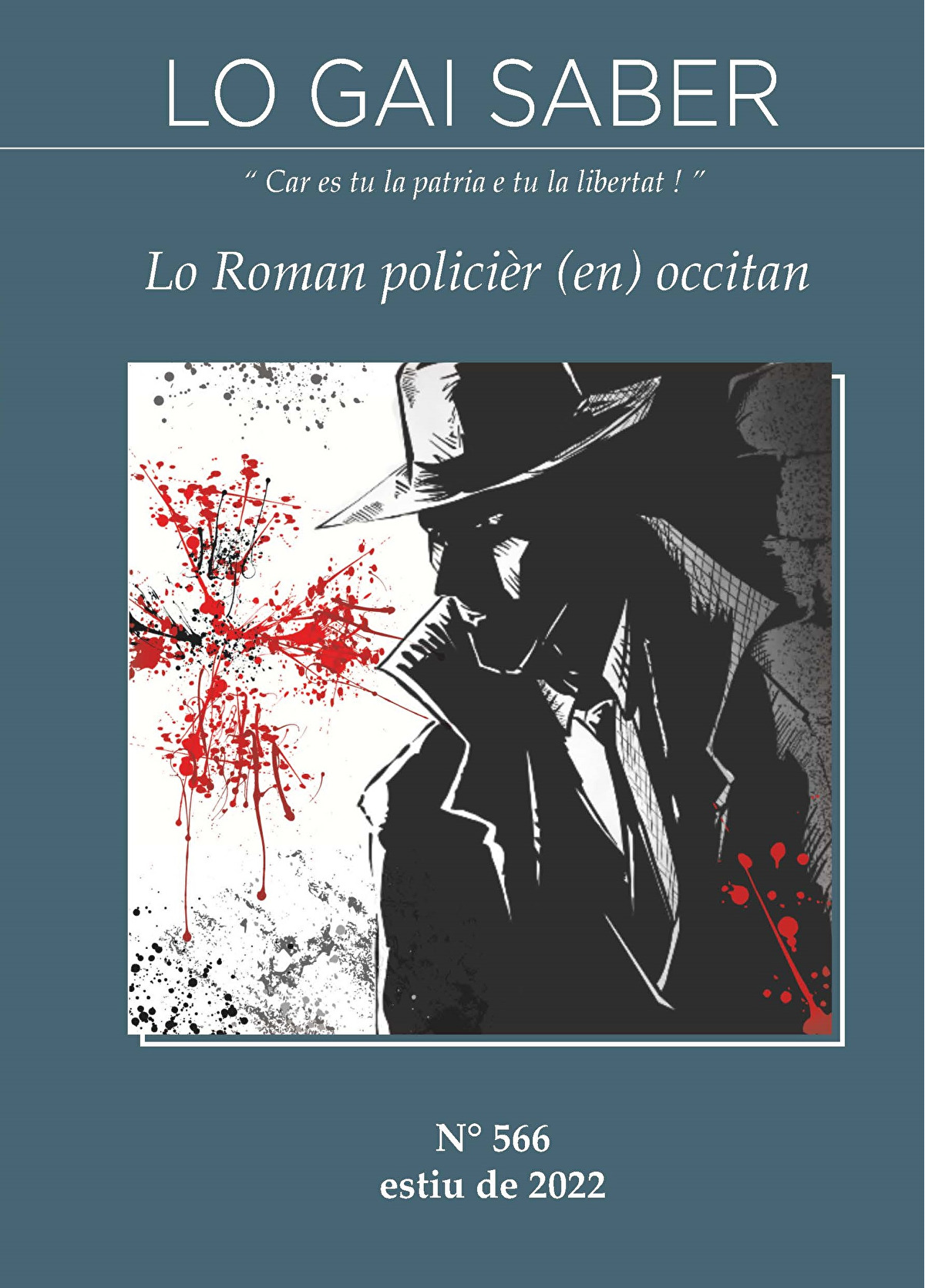 Couverture de Lo Gai Saber n° 566 - Lo Roman policièr (en) occitan (D)