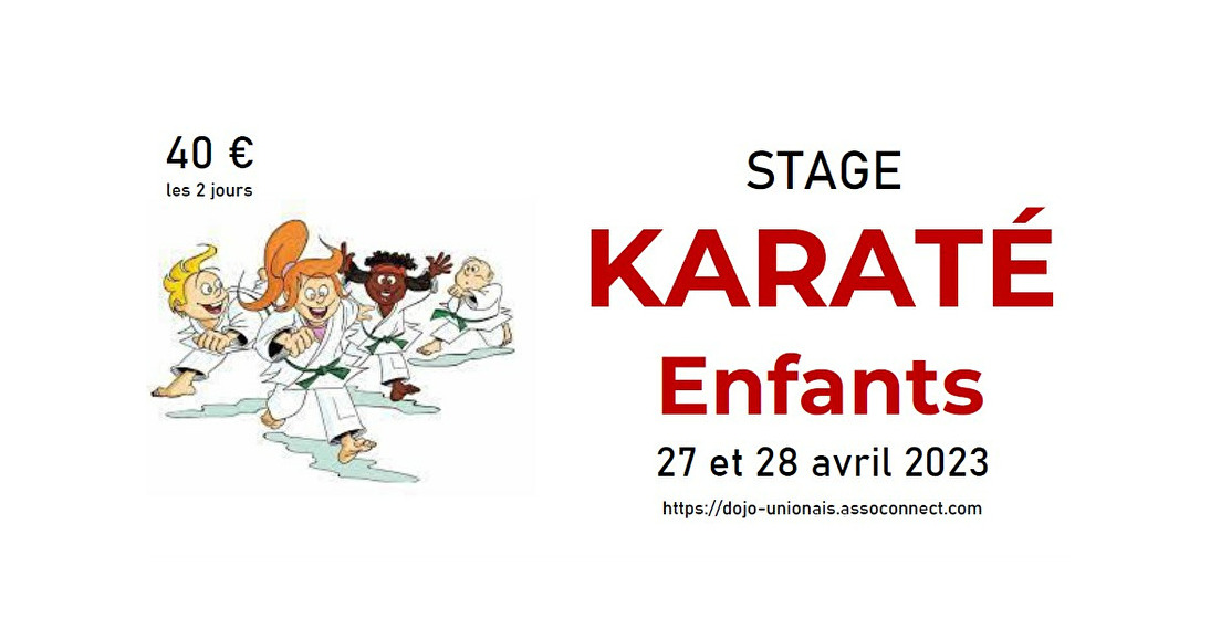 Stage de KARATE (vacances de Printemps)