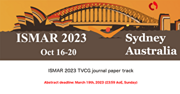 ISMAR 2023 CFP: TVCG journal track