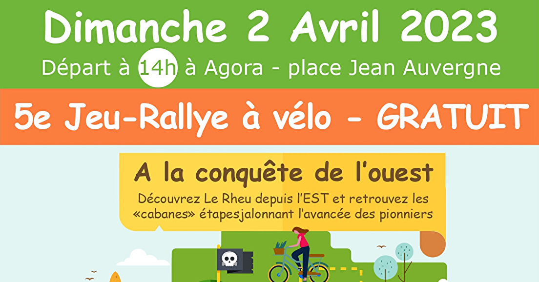 Rallye vélo au Rheu le 02 avril : à la conquête de l'Ouest !