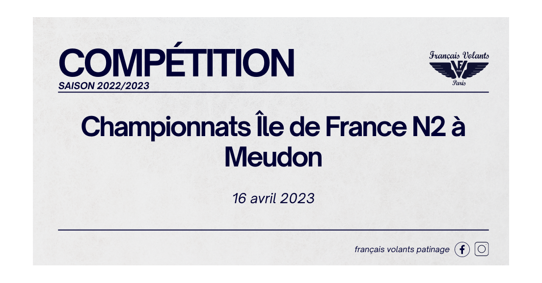 CHAMPIONNATS ILE DE FRANCE N2 A MEUDON !