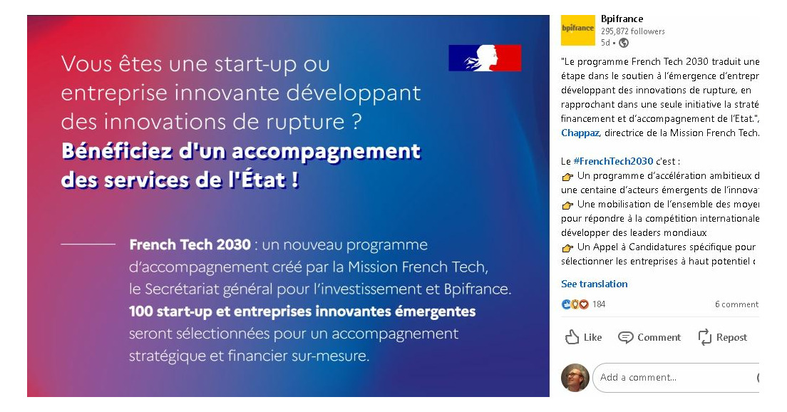 AAP French Tech 2030: Répondez avant le 8 Mai