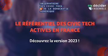 2e édition du Référentiel des civic tech actives en France - mai 2023