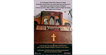 Concert d'Orgue en mémoire de Alain SALS à Canari 19/05 à 11H
