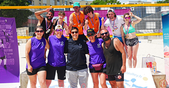 Beach Volley Sourd Mixte : 3 équipes de Montpellier dans le Top 4 !