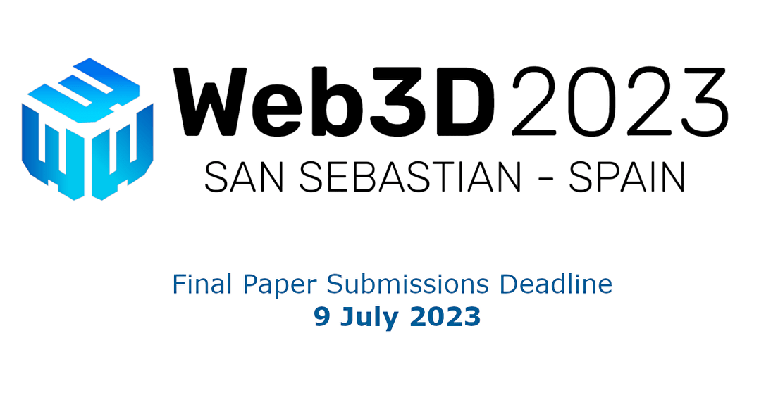Web3D: Paper Submissions Deadline Extended to 9 July 2023