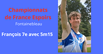 François finaliste des Championnats de France espoirs