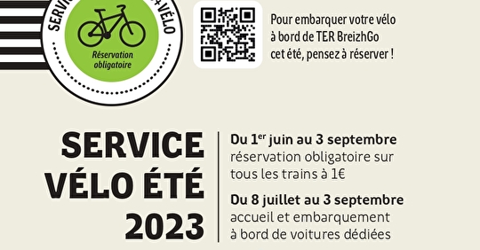 Cet été, emportez votre vélo dans le train en Bretagne !