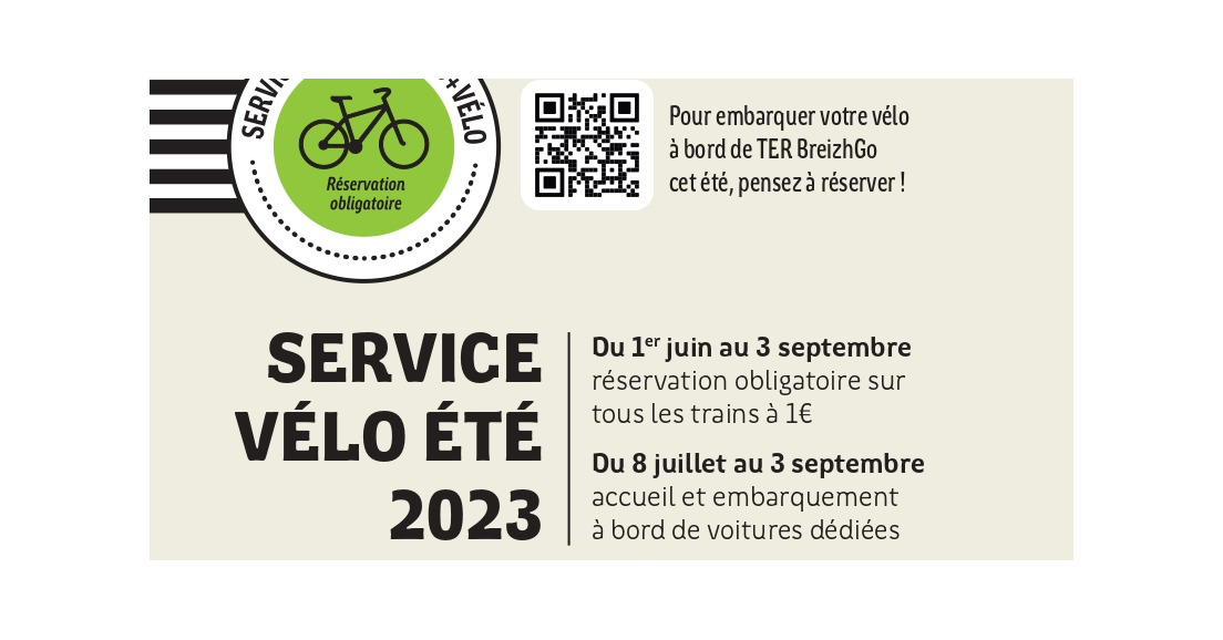 Cet été, emportez votre vélo dans le train en Bretagne !