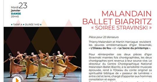 23 janvier 2023: Malandin Ballet Biarritz