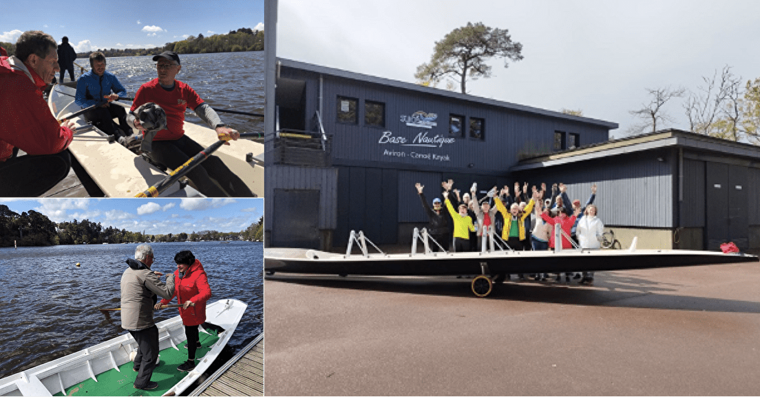 Angers Nautique Avirons visite le Rowing club de Sucé sur Erdre