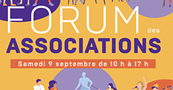 Forum des associations - Samedi 9 septembre. Venez nous rencontrer !!