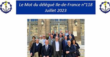 Le Mot du délégué Ile-de-France n°118