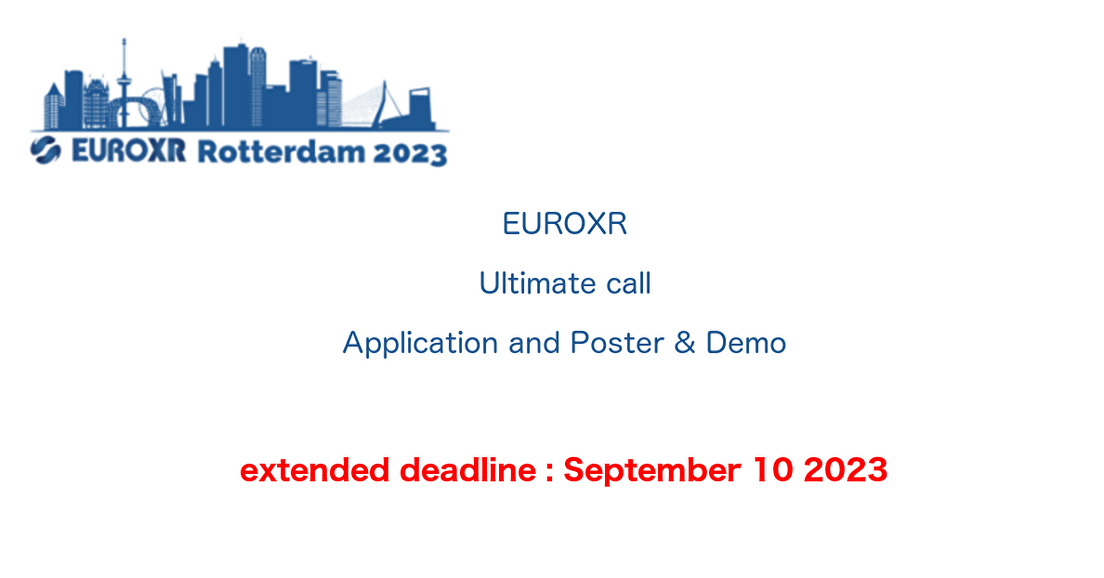 EuroXR 2023: Ultimate call for Application and Poster & Demo tracks