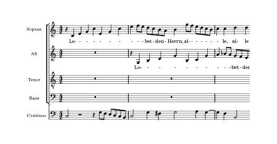 Bach Motet No. 6, BWV 230