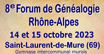 8e Forum de généalogie Rhône-Alpes