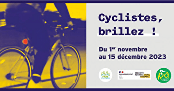 "Cyclistes, brillez !" Nos actions pour illuminer l'hiver