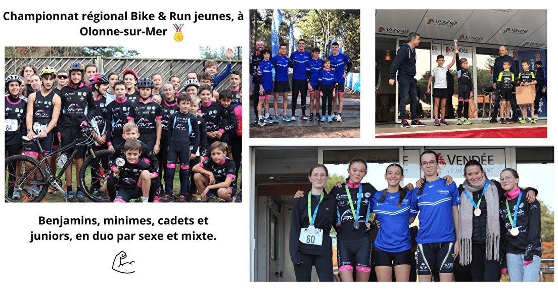 Championnat régional Bike & Run jeunes, à Olonne-sur-Mer