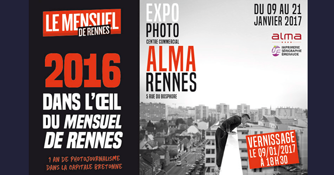 Exposition "2016 dans l'oeil du Mensuel de Rennes" au centre Alma