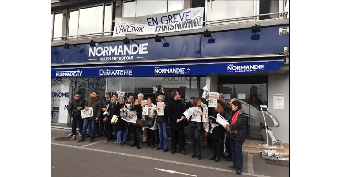 Les journalistes de Paris-Normandie ont fait grève vendredi 10 mars