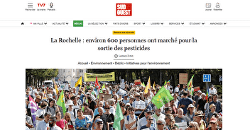 La Rochelle - Environ 600 personnes pour la sortie des pesticides !