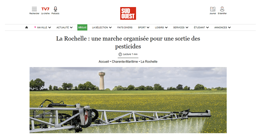 La Rochelle - Une marche pour sortir des pesticides