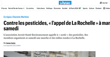 Contre les pesticides, L'Appel de La Rochelle