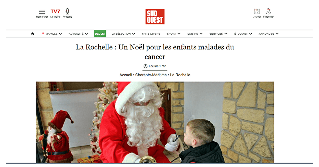 La Rochelle - Un Noël pour les enfants malades du cancer.